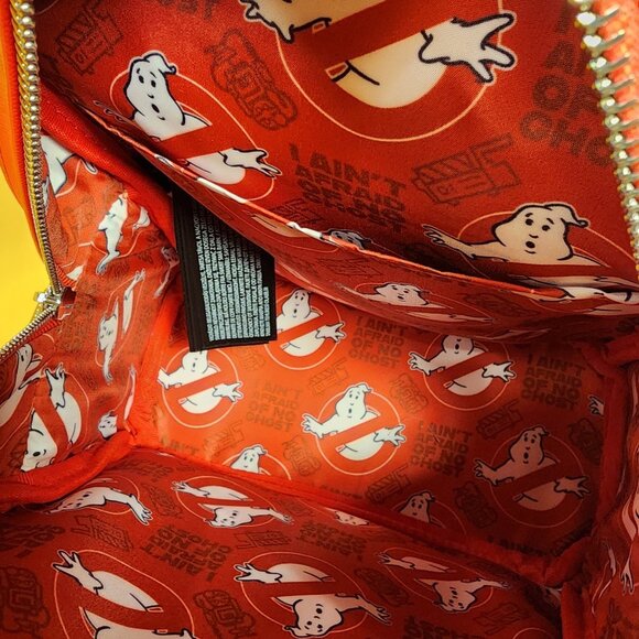 Loungefly Ghostbusters Logo Glow in the Dark Halloween Mini Backpack NEW - Picture 11 of 12